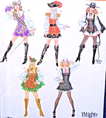 Simplicity 3629 Pattern Sexy Costume Pirate Gangster Zoro Robin Hood 14-20 Uncut