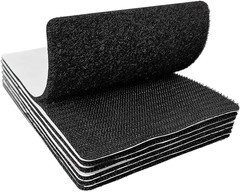 4X6 Inch Hook and Loop Strips with Adhesive, Nylon Heavy Duty Hook and Loop Tape