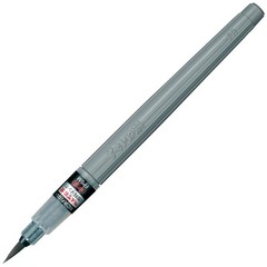 Pentel Brush Pen XFP5M Medium Point Black 1 Count (Pack of 1),