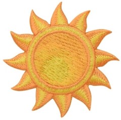 Sun Applique Patch – Star, Solar System, Space Badge 1-7/8″ (Iron on)