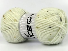 TWEED WOOL Acrylic Viscose Ecru Ice Yarn