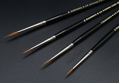 Rosemary & Co Series 8 Brush PURE KOLINSKY SABLE POINTED ROUND Full Range