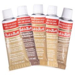 Rub N Buff Wax Metallic Finish Gold Kit – Antique Gold Autumn Gold European G…