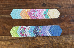 40 Pc Precut 1″ Finished Hexagons 3/8 Seam Riley Blake “Vibrance”