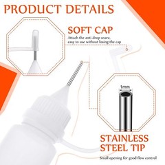 20/40Pcs 10ml Needle Tip Glue Bottle Dropper Plastic Bottles_for DIY Painting
