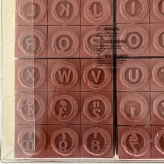 Image Tree Wooden/Rubber craft stamps typewriter ABC Set New old stock 1 1/4×5/8