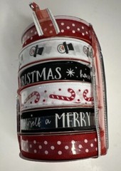 Holiday Time Gift Ribbon 54 ft Beware Without Tag