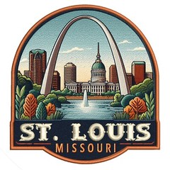 Gateway Arch National Park Patch Iron-on Applique Nature Badge St. Louis, Travel