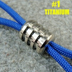 Titanium Lanyard Bead Knife Tool Paracord Beads Ti Zipper Beads Bracelet Beads