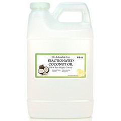 64 OZ/HALF GALLON ORGANIC COCONUT OIL FRACTIONATED PURE COLD PRESSED