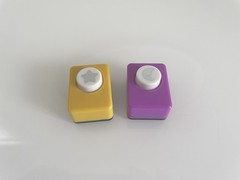 Vintage VTG Lot of 2 Moon + Star Hole Punch Paper Punch Scrapbooking Crafting