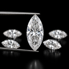 8 Ct Lab Grown White Diamond Marquise Cut VVS1 D Grade Loose Stone 1 Pc