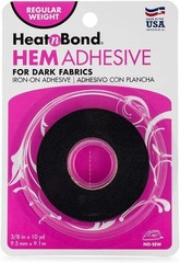 HeatnBond Hem Iron-On Adhesive, Regular Weight, Black