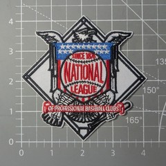 National League Patch MLB Baseball Old Logo Embroidered Iron On 4.25×4.25″