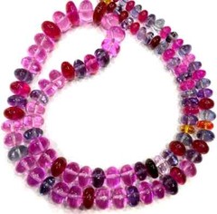 Extremely Beautiful Multi Sapphire Color Rondelle Beads Smooth Polished Beads.