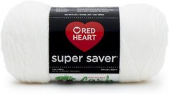 RED HEART Super Saver Yarn, White