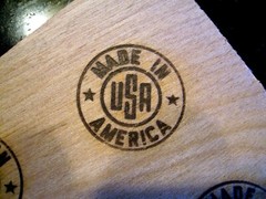 1in “Made In America USA” Steel BRANDING IRON for WOOD and LEATHER, NEW