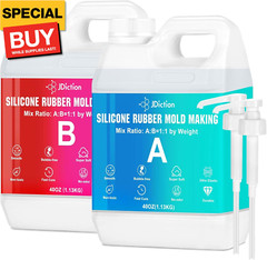 Silicone Mold Making Kit, 5lb(80oz) Super Elastic Liquid Silicone for Mold Makin