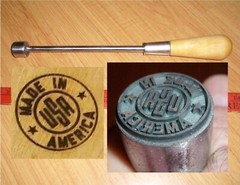 1in “Made In America USA” Steel BRANDING IRON for WOOD and LEATHER, NEW