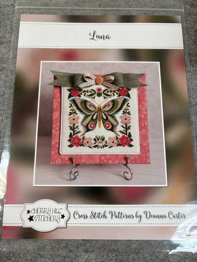 Cherry Hill LUNA MOTH Counted Cross Stitch Pattern , NEW, 6.5×6″, Cherry Hill St