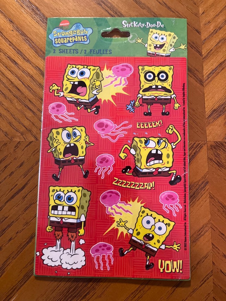 Vintage 2002 Spongebob Squarepants Stickers
