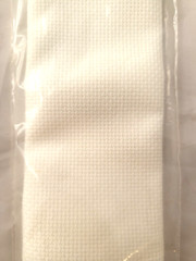 Charles Craft Silver Standard 18 ct Cross Stitch Fabric 15×18” White