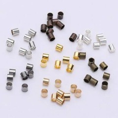 500pcs 1.5mm 2mm 2.5mm Brass Metal Loose Tube Beads lot For Jewelry Making