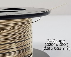 14/20 Yellow Gold-Filled Wire | Half Round | Dead Soft | 6-24 Gauge | 1-10 ft