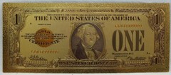 1928 Funny Back $1 Gold Foil Novelty Banknote – Great Gift!