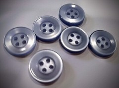 9/16″ 4-Hole Light Blue Dress Shirt Buttons