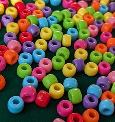 6×9 Pony Beads Candy Color Opaque Colorful Beads 6mm x 9mm Bulk Lot 1000+ 1 lb