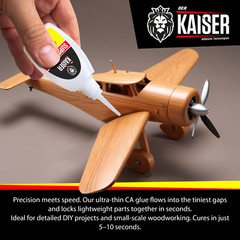 Der Kaiser Thin Cyanoacrylate (CA) Super Glue – 2 oz Bottle