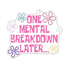 1 pc. One mental breakdown later Planar Resin Hair Bow Center 1276298
