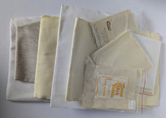 Cross Stitch Fabric Lot – Mixed Sizes Colors Counts – Over 1.5 Pounds