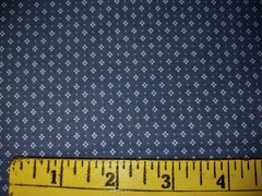 SALE! Diamond Dots on Blue Fabric -quilting, pillow, curtains – 1/2 yd – $1.00