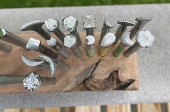 LOT Of 29 VINTAGE CRAFTOOL LEATHER STAMPING TOOLS Stamps Plus Block USA