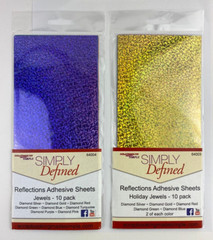 Simply Defined – Relections Adhesive Sheets Jewels AND Holiday Jewels – 20 sheet