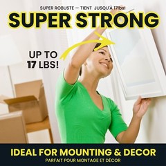 Alien Tape Double Sided Multipurpose Adhesive Grip Mounting Tape – 3 Pack