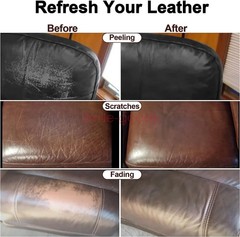 Leather Repair Filler Cream Kit Restore Sofa Car Seat Scratch Scuffs Hole Rip US