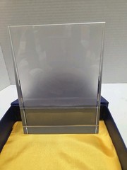 Crystal Blank Trophy Etching Sublimation Rectangle 5×7 Inches With Padded Box