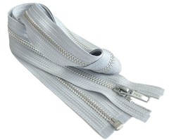 22 Inch YKK #5 Medium Weight Aluminum Metal Jacket Zipper Separating Made in USA
