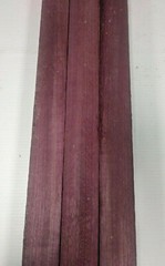 Pack of 3, Purpleheart Thin Dimensional Lumber Board Wood Blank 1″ x 2″ x 16″