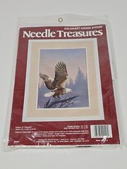 ColorArt Cross Stitch Kit Eagle At Twilight Needle Treasures Collection