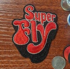Super Fly Patch 70s Classic Afroretro Movie Films Embroidered Iron On 3×2.25″
