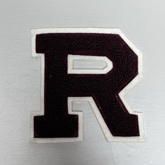 NEW Letter “R” Maroon Burgundy 4.5’ Inch Chenille Patch Varsity Letterman School