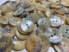 Japanese “NATURAL MUSSEL SHELL” 11mm 13mm 15mm 18mm 20mm 23mm 2hole