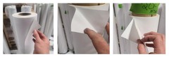 3.4mil Matte White HIGH-TACK Permanent Print Vinyl PSA Solvent Latex Roll 5-Year