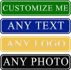 Custom Street Sign Personalized Road Sign with Text Photo Apply to Decor Bar