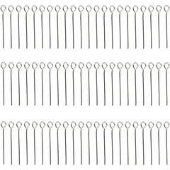 200PCS 16 20 30Mm Mini Metal Wire Eyepins Beading Small Open Eye Head Pins Needl