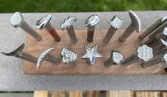 LOT Of 29 VINTAGE CRAFTOOL LEATHER STAMPING TOOLS Stamps Plus Block USA